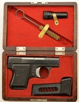 Scarce Cased Bernardelli Baby Model Vest Pocket Pistol w/ Accessories - 1 of 15