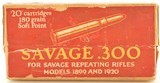 Rare Sealed Box 300 Savage Ammo 180 Gr Soft Point - 1 of 6