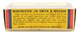 Excellent Winchester 38 S&W “1939" Box Ammo Full 145 Gr Nickel Plated - 5 of 7