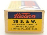 Excellent Western Target Box 38 S&W Ammo 145 GR Lubaloy - 4 of 7
