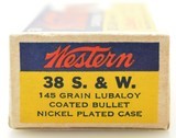 Excellent Western Target Box 38 S&W Ammo 145 GR Lubaloy - 2 of 7