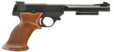 Excellent Hi-Standard Supermatic Series 101 Target Pistol Walnut Grips - 1 of 14