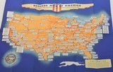 WWII Homefront Ephemera Maps & Atlas Esso, Greyhound, Alcoa - 7 of 8