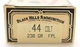 Black Hills 44 Colt Ammunition 230 GR FPL Full Box 50 Rds - 2 of 3