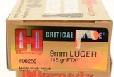 Hornady Critical Defense 9mm Luger 115 GR FTX 50 Rounds Ammo - 2 of 3