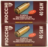 Fiocchi 40 S&W Ammo 170 Grain FMJFN Bullets 100 Rds. - 1 of 3