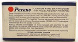 Excellent 1960's Peters 25-35 Ammo Full Box 117 GR SP CORE-LOKT - 3 of 4