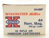 Excellent Full Box Winchester Super X 44 Rem Magnum 240 Gr. Lead Amm - 2 of 3