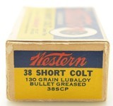 Western “bullseye" Box 38 Short Colt 130 Gr Lubaloy 50 Rds Ammo Excell - 4 of 7