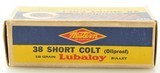 Western “bullseye" Box 38 Short Colt 130 Gr Lubaloy 50 Rds Ammo Excell - 5 of 7