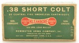Remington “Dog Bone" 38 Short Colt Ammo 125 Gr 50 Rds - 1 of 6