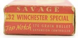 Savage “Indian Chief" Logo 32 Win Special Ammo Excellent - 2 of 7
