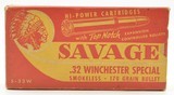 Savage “Indian Chief" Logo 32 Win Special Ammo Excellent - 1 of 7