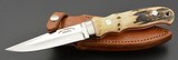 Robert Nelson Parker Custom “Hideout" Knife Rapid City MI Sambar Stag - 1 of 12