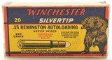 Winchester 35 Remington Ammo Grizzly Bear Box Silvertip - 1 of 7