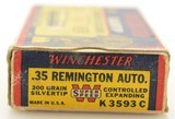 Winchester 35 Remington Ammo Grizzly Bear Box Silvertip - 4 of 7