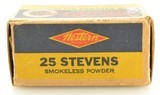 Full Box Western 25 Stevens Rim Fire Ammo Bullseye Box 50 Rds - 5 of 7