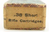 Sealed Box 38 Short Rim Fire Ammo UMC Swaged Bullets Excellent - 2 of 6