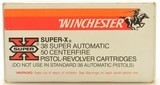 Winchester 38 Super Auto + P Ammo 125 GR Silvertip Hollow-Point