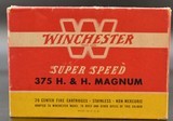 Winchester Super Speed 375 H & H Magnum 270 Gr Soft-Point Full Box Amm - 5 of 6