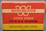 Winchester Super Speed 375 H & H Magnum 270 Gr Soft-Point Full Box Amm - 1 of 6