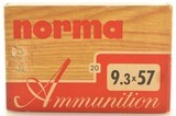 Norma 9.3 x 57 Ammo 232 Grain Hollow Point Flat Base Bullet 20 Rounds - 1 of 4