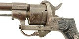 Belgian Folding-Trigger Pinfire Revolver by V. Collette - 8 of 15
