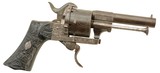 Belgian Folding-Trigger Pinfire Revolver by V. Collette - 1 of 15