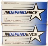 Independence 45 Auto Ammunition 230 GR FMJ 100 Rounds