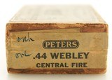 Rare Sealed Box Peters 44 Webley 170 Grain Ammo Solid Head - 2 of 7