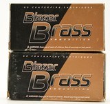 Blazer Brass 9mm Luger 115 Grain FMJ Ammo 100 Rounds