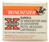 Winchester 45 Win. Mag Ammunition 230 Grain FMC Ammo 20 Rds. - 1 of 3