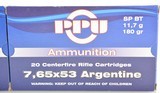 Lot of 7.65 x 53 Argentine Mauser Ammo 40 Rds. 180 GR SP BT - 2 of 4