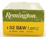 Remington .32 S&W Long 98 Grain Lead Full Box Ammo 50 Rounds - 2 of 3