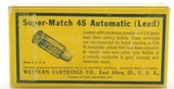 Western Super Match 45 Auto Ammo 210 Gr Semi Wad Cutter 50 Rds - 5 of 6
