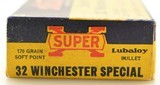 Western Super-X 32 Winchester Special 170 GR Lubaloy SP Ammo - 2 of 7