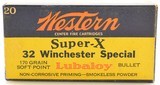 Western Super-X 32 Winchester Special 170 GR Lubaloy SP Ammo - 1 of 7