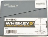 Sig Sauer Whiskey 5 Scope 5-25x52mm Hellfire QuadPlex W/Sig Mounts - 7 of 7