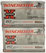 Winchester Super X 257 Roberts +P 117 Grain Power Point 40 Rounds - 1 of 3