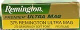 Remington Premier 375 Remington Ultra Mag 270 Gr Hornady SP 40 Rounds - 2 of 3