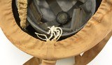 WW2 British Air Raid Helmet with Rare Original Neck Carrier - 5 of 6