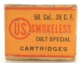 Sealed Box 38 Colt Special Smokeless Ammo Orange Label US Cart. Co - 4 of 6