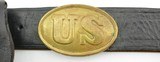 Civil War US Enlisted Belt with Cap Box - 2 of 8