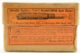 Scarce Early Winchester Soft Point 30 Gov't Ammo 30-220 Caliber Model - 1 of 9