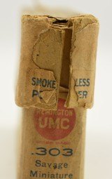 UMC .303 Savage Miniature smokeless Partial Box 2 Piece - 5 of 7