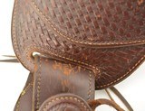 George Lawrence gunfighter basket weave holster with Rig 78B 657 - 3 of 7