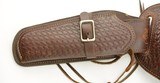 George Lawrence gunfighter basket weave holster with Rig 78B 657 - 2 of 7