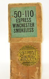 Excellent Winchester 50-110 Express Blue Label Smokeless SP HP Ammo - 5 of 13