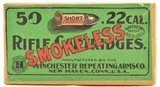 Sealed Green & Red Smokeless Winchester 22 Short Ammo 2 Piece ½ Split - 1 of 6