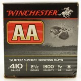 Winchester AA Super Sporting Clays 410 2 ½" ½ OZ. 8 shotguns shells 25 - 2 of 5